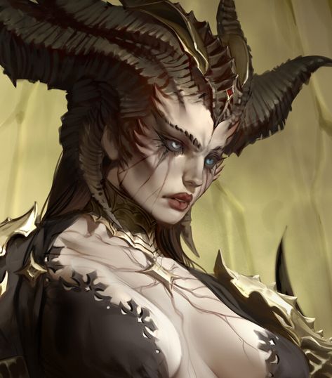 ArtStation - Lilith from Diablo Diablo Lilith, Lillith Goddess, Lilith Diablo, Demon Girl, Demon Art, Angel And Devil, Beautiful Dark Art, Arte Fantasy, Dark Beauty