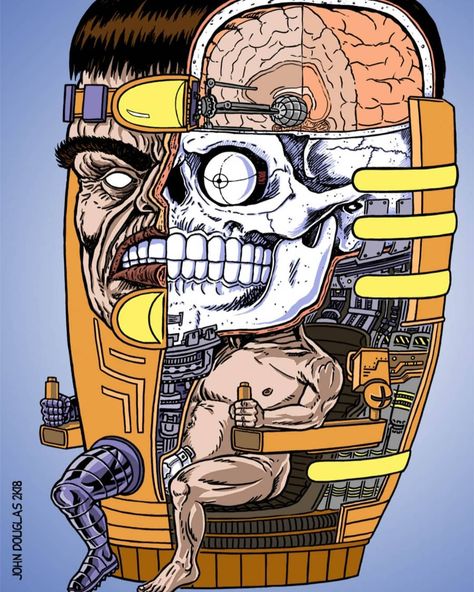 Welcome to Comics Stripped! on Instagram: “THE ANATOMY OF MODOK... geek points to whoever knows what M.O.D.O.K. stands for 🤓... art by John Douglas .. ... #modok #theheadmen…” M.o.d.o.k Marvel, Marvel Modok, Modok Marvel, Dc Comics Vs Marvel, John Douglas, Evil Villains, Comic Characters, Marvel Villains, Drawing Stuff