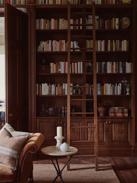 We are Albion Nord. We create spaces with an inherent sense of place and curate the objects within. Beautiful Home Library, Manor House Interior, Oak Bookshelves, Georgian Mansion, English Manor Houses, Library Room, Home Library Design, Home Libraries, Library Design