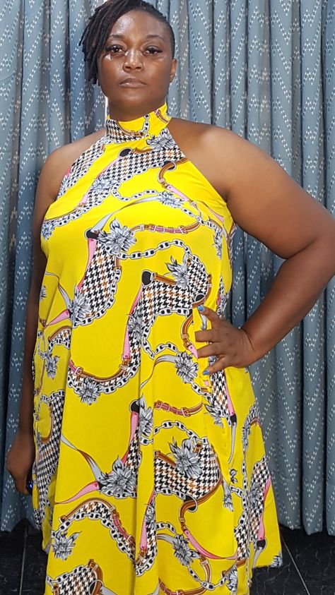 Halter neck dress pattern