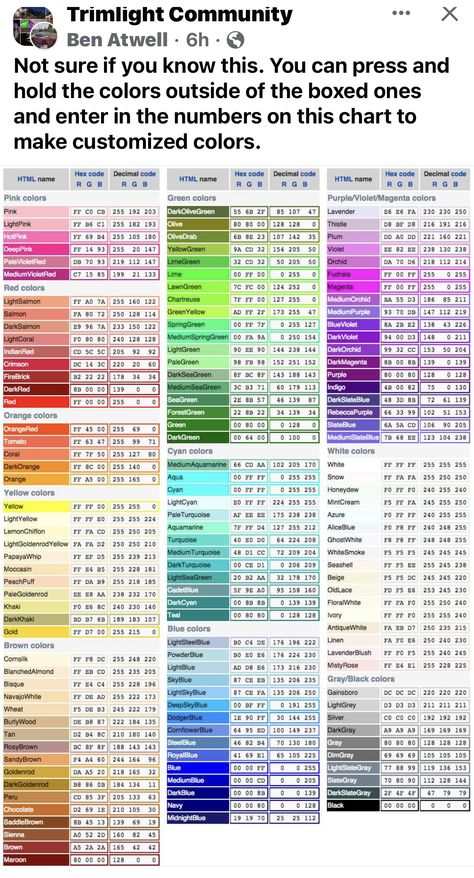 Rgb Color Codes, Magical Girl Aesthetic, Kiss Pictures, Color Mixing Chart, Powerpoint Lesson, Hex Color Palette, Bone Color, Smart Light Bulbs, Zen Doodle Art