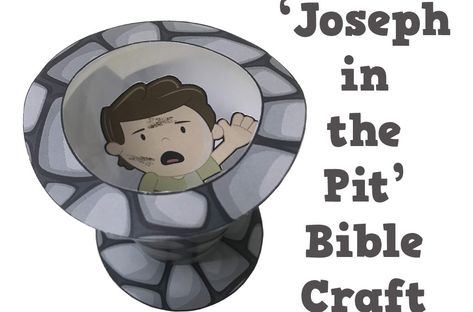 Joseph In The Pit Craft, Walking On Water Craft, Joseph Craft, Joseph Bible Crafts, Joseph Activities, Joseph Crafts, Craft Mirror, Joseph In Egypt, Egypt Crafts