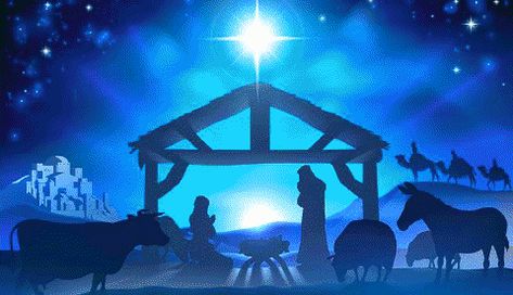 via GIPHY Nativity Scene Silhouette, Inspirational Christmas Message, Cover Photos Facebook, Nativity Silhouette, Christmas Card Messages, Religious Christmas Cards, Christmas Bible, Christmas Jesus, Native Design