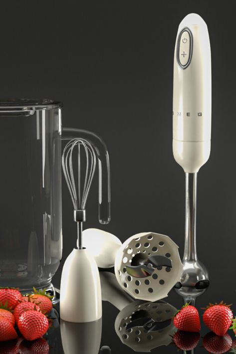 Retro Home Appliances, Smeg Hand Blender, Kitchen Blenders, Clever Organizer, Household Appliance, Immersion Blender, Cream Aesthetic, Appliance Packages, Hamilton Beach