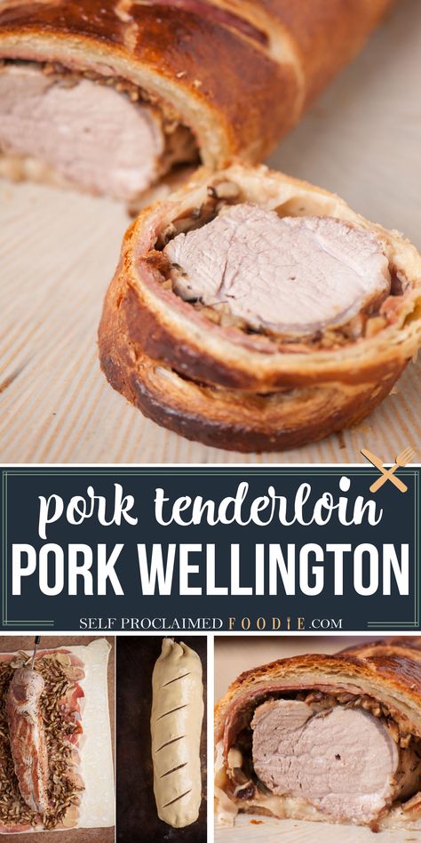 Baked Pork Tenderloin Recipes, Pork Wellington Recipe, Pork Wellington, Baked Pork Tenderloin, Wellington Recipe, Pork Recipes For Dinner, Pork Tenderloin Recipe, Homemade Dinner Recipes, Tenderloin Recipe