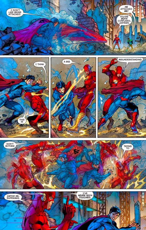 Superman & thee Flash The Flash New 52, Flash Vs, Jim Lee Art, Justice League Comics, Flash Comics, Superman Art, Batman Wonder Woman, Superman Comic, Univers Dc