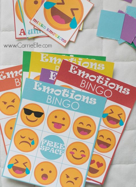 Looking for free printable kids games? Little ones will love this Emotions Bingo inspired by Inside Out! Bingo Games For Adults, Emotions Game, Feelings Games, Free Printables For Kids, Emotions Preschool, Printable Bingo Games, Group Games For Kids, Emoji Birthday Party, Emotions Activities