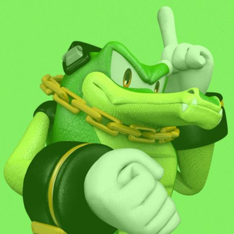 “We never turn down work that pays! Come on boys, let's go!” #sonicthehedgehog #sonic #edit #icon #icons #vector #vectorthecrocodile #teamchaotix Vector The Crocodile Icon, Vector The Crocodile, Sonic Pfps, Sonic Heroes, Super Sonic, Sonic Characters, Edit Icon, Pluto The Dog, Sonic