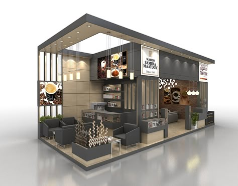 Exhibition Stand on Behance Kiosk Design Ideas Architecture, Kiosk Design Ideas, Food Exhibition, Interior Design Exhibition, Urban Furniture Design, Exhibition Stall Design, Booth Exhibition, Food Stand, Entrance Gates Design