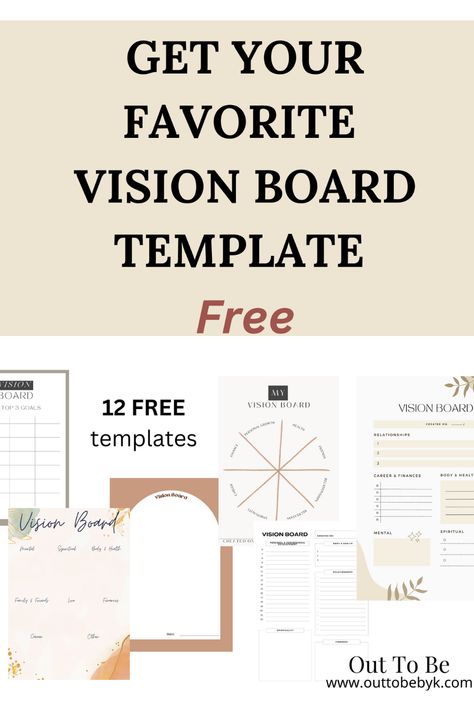 vision board template free