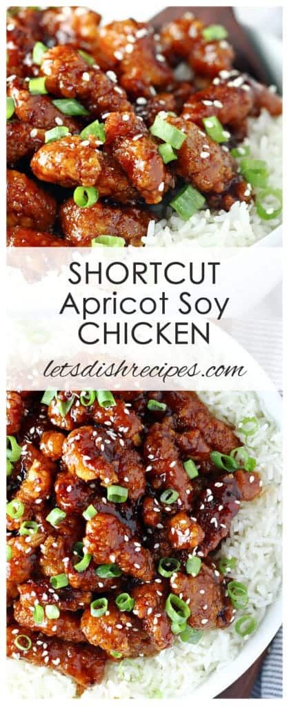 SHORTCUT APRICOT SOY CHICKEN -- Frozen popcorn chicken is coated in a sweet and tangy apricot sauce in this quick and easy meal. I always keep the ingredients Tyson Popcorn Chicken Recipes, Frozen Apricot Recipes, Popcorn Chicken Recipe Meals, Tyson Recipes, March Meals, Frozen Popcorn, Apricot Sauce, Hearty Recipes, Popcorn Chicken Recipe