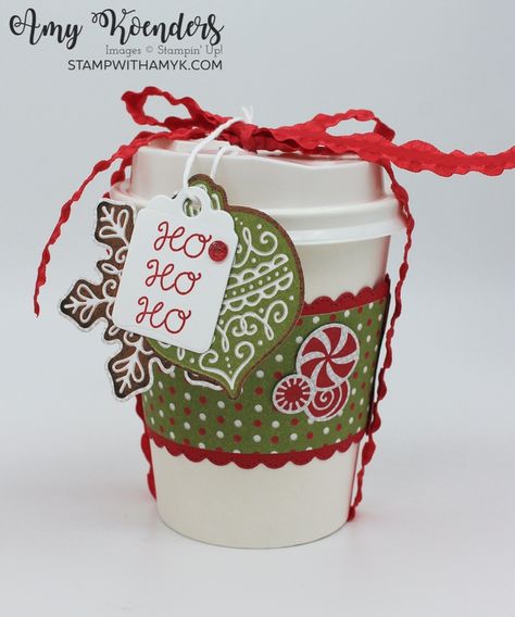 Coffee Cup Crafts, Diy Desk Calendar, Mini Coffee Cups, Coffee Cup Holder, Treat Holders, Gift Holders, Cake Packaging, Coffee Cards, Cup Crafts