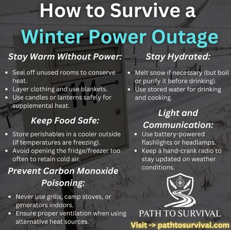 Proactive preparation for a wide range of scenarios is crucial for the safety and security of ourselves and our families.  A thorough approach is always preferable to a lack of preparedness.#bugoutbag  #bushcrafting #bugoutbag #camping #campinggear #emergency #Emergencyresponse  #hunting #fishingtips #firstaid #Homesafety #emergencysurvival #naturaldisasters #prepper #survival #survivalgear  #survivaltools #survivaltips #survivalguide #survivalskills #survivalist #wildernesssurvival #woodsman Power Outage Hacks, Winter Preparedness, Teaching Weather, Live Off The Grid, Disaster Plan, Psychological Facts Interesting, Prepper Survival, Waste Of Time, Emergency Supplies