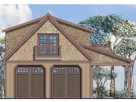 Boat Storage Garage, 051G-0071 Craftsman Garage, Garage Apartment Plan, Plan Garage, Garage To Living Space, Carriage House Plans, Building A Garage, Garage Apartment Plans, Garage Floor Plans, Garage Apartments