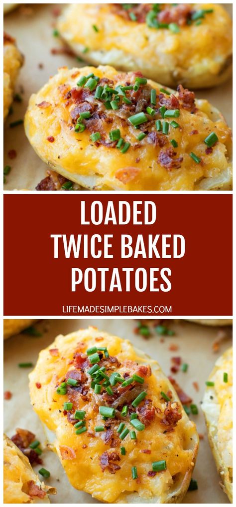 Two Ed Baked Potatoes, Bakes Potatoes, Loaded Twice Baked Potatoes, Perfect Baked Sweet Potato, Twice Baked Potatoes Recipe, Potatoes Stuffed, Potato Bowl, Perfect Pot Roast, Twice Baked Sweet Potatoes