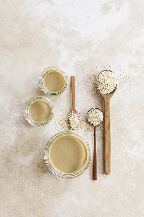 Asparagus and Tahini Veloute - by Hein van Tonder, awarded Cape Town based food photographer, videographer & stylist Tahini Photography, Sesame Brittle, Creamy Asparagus Soup, Peanut Butter Recipes Easy, Sesame Tahini, South Africa Food, Pickled Asparagus, Creamy Asparagus, Lemon Asparagus