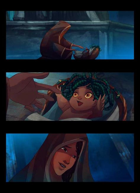 Story Of Medusa, Jun Chiu, Medusa Comics, Medusa Story, Medusa Art, Greek Mythology Art, Mythology Art, Cute Stories, Greek Myths