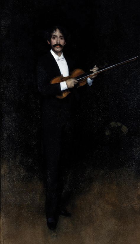 James Abbott McNeill Whistler - Arrangement in Black: Portrait of Senor Pablo de Sarasate James Whistler, Black Portrait, James Abbott Mcneill Whistler, Violin Art, James Mcneill Whistler, Art Through The Ages, Carnegie Museum Of Art, Cellos, Whistler