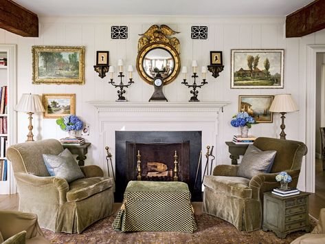 The Living Room Mountain Cottage Decor, Scottish Living Room, Wood Valance, Highlands North Carolina, Antique Living Room, Cottage Dining Rooms, Mountain Cottage, Pine Walls, Outdoor Dining Room