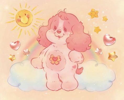 Care Bear Drawings, Bear Drawings, The Care Bears, My Oc, Sweet Heart, Care Bear, Care Bears, Spaniel, Bears