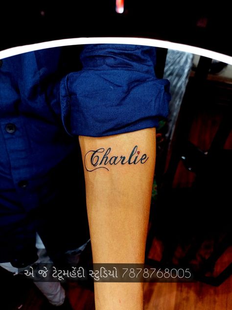 Charlie name tattoo design | Name tattoo idea | name tattoo design| Trending tattoo design Charlie Name, Charlie Tattoo, Name Tattoo Design, Tattoo Design Name, Trending Tattoo, Name Tattoo Designs, Design Name, Name Tattoo, Name Tattoos