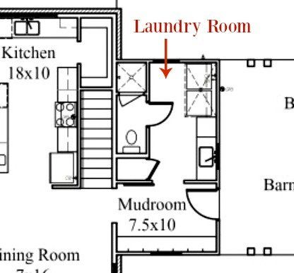 Farmhouse laundry room design plans - lots of ideas to make this small space functional and beautiful! Bathroom Laundry Combo Floor Plans, Laundry Room Floor Plans, Laundry Renovation Ideas, Room Addition Plans, Laundry Room Layout, Laundry Room Addition, Laundry Bathroom Combo, Laundry Room Floor, Laundry Renovation