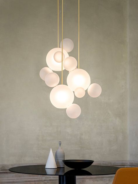 Bolle Frosted Pendant Lighting Hanging Lights In Hallway, Frosted Glass Lighting, Disco Ball Pendant Light, Soap Bubble Lamp, Frosted Glass Pendant Lights, Mountain Chandelier, Vaulted Ceiling Chandelier, Gang Lamp, Soft Lighting Bedroom