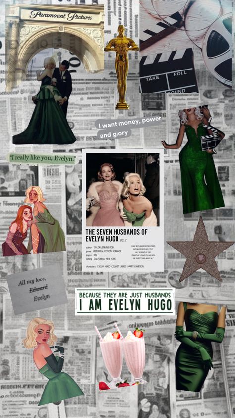 The Seven Husbands of Evelyn Hugo 💚 #evelynhugoandceliastjames #evelynhugo #moneypowerglory #hollywood #vintage #books #thesevenhusbandsofevelynhugo Money Power Glory, Seven Husbands Of Evelyn Hugo, Hollywood Vintage, Evelyn Hugo, Smash The Patriarchy, Paramount Pictures, Historical Fiction, The Seven, Book Aesthetic