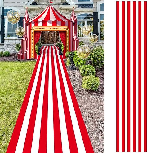 Christmas Carnival Theme, Carnival Party Entrance, Christmas Carnival Decorations, Carnival Decorations Ideas Entrance, Carnival Homecoming, Carnival Theme Background, Carnival Theme Party Decorations, Circus Entrance Decoration, Red Carnival Party Supplies