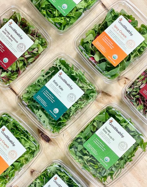 Vegetable Packaging, Indoor Farming, Spices Packaging, Baby Kale, Amazing Food Decoration, Vertical Farming, Food Packaging Design, Greens Recipe, Organic Vegetables