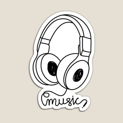 Headphones Aesthetic Sticker, Music Aesthetic Stickers, Sticker Headphone, Music Stickers Aesthetic, Cool Stickers For Laptop, Headphone Stickers, Headphones Sticker, Headphone Music, Me Stickers