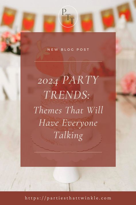 Discover the hottest 2024 party trends that will make your celebrations unforgettable! From whimsical unicorn themes to adventurous dinosaur parties, explore unique ideas to elevate any event. Perfect for birthdays, baby showers, and more, these trending themes are set to impress. Get inspired with creative decorations and party tips that bring each theme to life. Dive into 2024’s most talked-about party styles and start planning your next standout celebration with Parties That Twinkle! Unique Party Themes, Party Trends, Unicorn Theme, Dinosaur Party, Party Girls, Creative Decor, Party Fashion, Twinkle Twinkle, Trending Decor