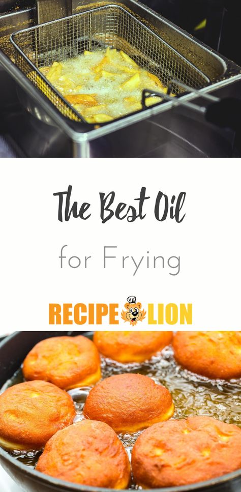 Healthy Frying Oil, Best Oil For Frying, Bread Oil, Kitchen Guide, Best Pans, Kitchen Help, Fry Bread, Cooking Hacks, Fried Dough