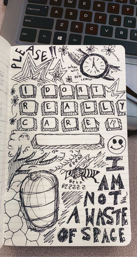 Journal Doodles Grunge, Doodle Drawings Aesthetic Grunge, Cool Notebook Drawings Doodles, Grunge Notebook Doodles, Sketch Book Full Page, Cool Doodle Art Grunge, Simple Grunge Drawings Aesthetic, Cool Art Doodles, Grunge Drawings Doodles