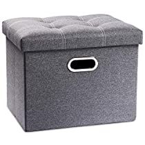 Check this out on Amazon Storage For Room, Storage Couch, Grey Storage Ottoman, Couch Coffee Table, Coffee Table With Stools, Home Living Room Ideas, Linen Ottoman, Table Behind Couch, Folding Ottoman