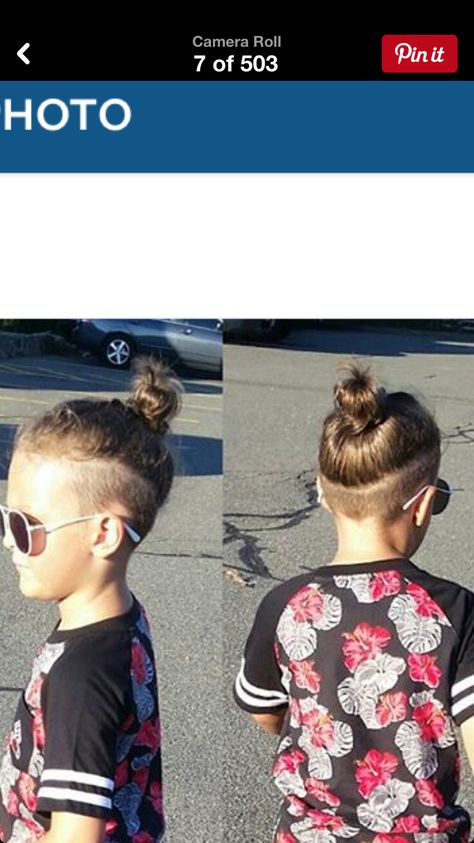 Man Bun Toddler Boys, Boys Bun Haircut, Undercut Boys Hair Kids, Toddler Man Bun, Boys Man Bun Haircut, Toddler Undercut, Boys Undercut Hairstyle Long, Kids Man Buns