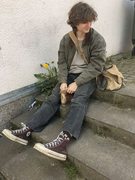 Fairy Grunge Outfit, Grunge Outfits Men, Masc Lesbian, Masc Outfits, Estilo Hippy, Belem, Cool Fits, Swaggy Outfits, Oui Oui