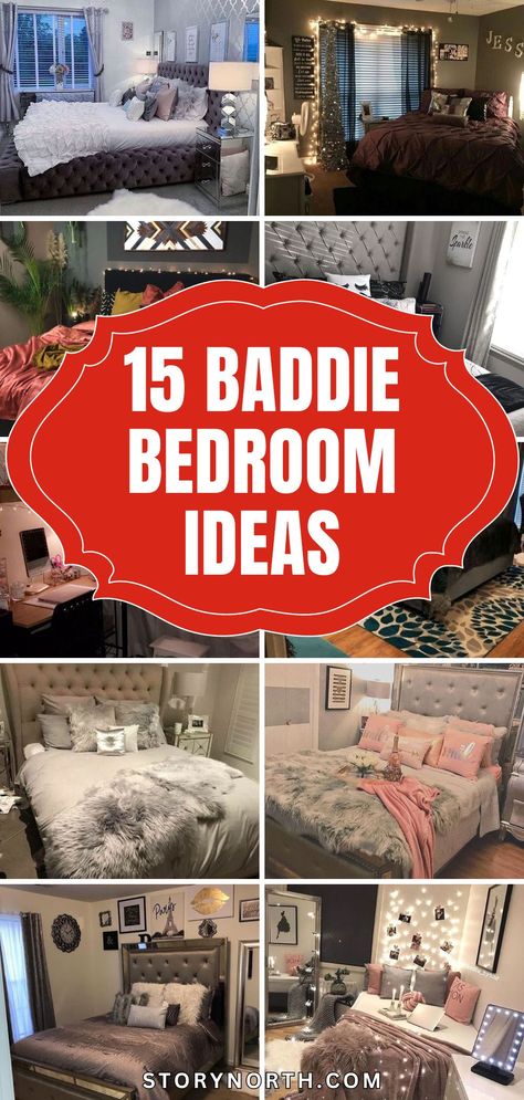 Save this pin for ultimate bedroom inspiration! Dive into these stylish and boujee sleep sanctuaries and transform your space with confidence. #HomeDecor #SleepSanctuary #InteriorDesign Bling Bedroom Ideas, Bling Bedroom, Baddie Bedroom, Baddie Bedroom Ideas, Ultimate Bedroom, Canopy Bed Diy, Statement Decor, Sleep Sanctuary, Sleek Furniture