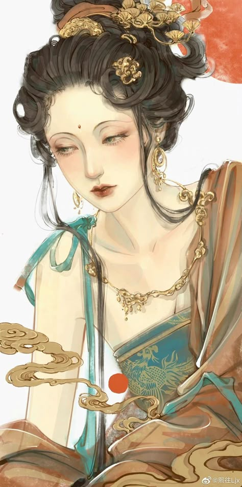 Chinese Traditional Art, Princess Sketches, Hanfu Art, Princess Painting, Chinese Illustration, Illustration Anime, Chinese Art Painting, Mother Art, Disney Background