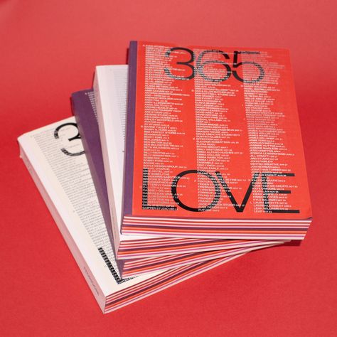 Quite literally embodying the notion of love letters, the 2023 edition of Fedrigoni’s annual 365 book houses a year’s worth of creative expression, with each day featuring an individual’s interpretation of the theme: LOVE. #publication #book #print #paper #graphicdesign #design #identity Fedrigoni 365, Graphic Design Books, Design Identity, Book Layout, Print Book, Creative Industries, Love Languages, Book Print, Creative Expressions