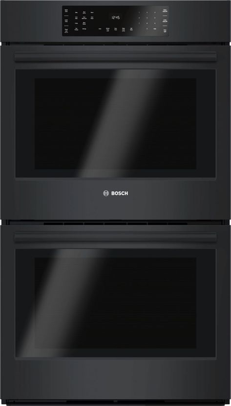 BOSCH - HBL8661UC - Double Wall Oven Gas Wall Oven, Thermal Cooking, Bosch Kitchen, Convection Wall Oven, Double Electric Wall Oven, Built In Double Ovens, Wall Ovens, Bosch Appliances, Black Ovens