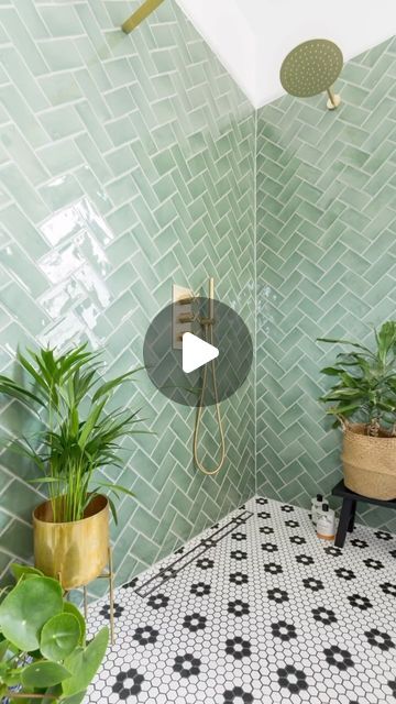 Bathrooms of Instagram on Instagram: "What a combo!!   Video & Tile: @capietra - Tiles are Mono Hex Mosaic Daisy & Seaton Sea Cabbage Bathroom design by @simplybathroomsltd  Final images by @snookphotograph   #bathroomideas #bathroomsofinstagram #bathroomtiles" Daisy Tiles Bathroom, Daisy Mosaic Tile Bathroom, Flower Mosaic Bathroom Floor, Daisy Mosaic Tile, Hex Tiles Bathroom, Marble Daisy Mosaic Tile, Hex Tile, Bathroom Makeover, Tile Bathroom