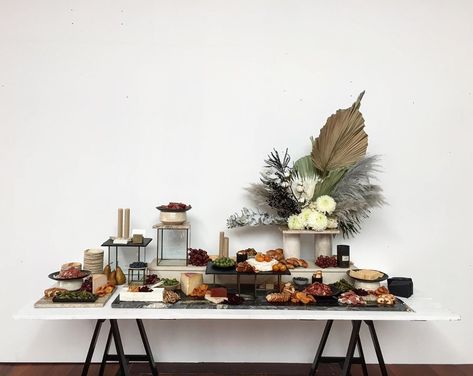 Grazing Table Styling, Simple Grazing Table, Buffet Risers, Wood Cactus, Mission Wedding, Food Display Stands, Buffet Set Up, Large Events, Catering Table