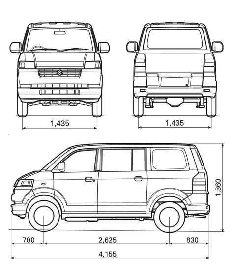 Suzuki Apv, Mahindra Thar Blueprint, Van Blueprints, Jdm Blueprint, Suzuki Apv Camper, Jeep Blueprint, Camper Van Blueprint, Suzuki Carry, Mickey Mouse Coloring Pages