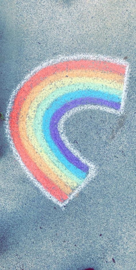 rainbow chalk @averywyrick Chalk Art, Bday Party, Chalk, Kids Rugs, Rainbow, Quick Saves, Color, Home Decor, Art