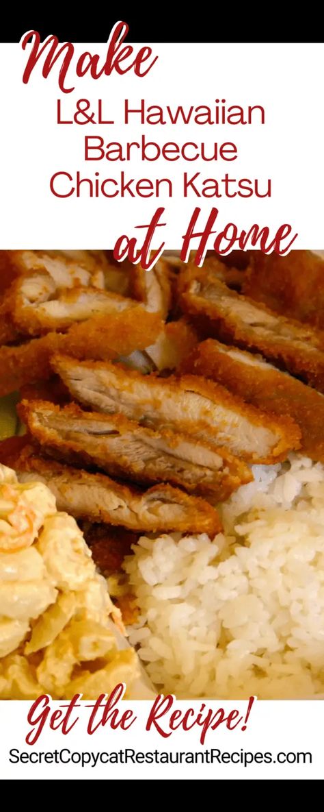 Local Hawaiian Recipes, Chicken Katsu Recipe Hawaiian, Katsu Sauce Recipe Hawaiian, L&l Macaroni Salad Recipe, Hawaiian Dishes Recipes, Hawaiian Chicken Katsu, Hawaiian Recipes Authentic, Hawaiian Barbecue Sauce, Hawaiian Salad Recipes