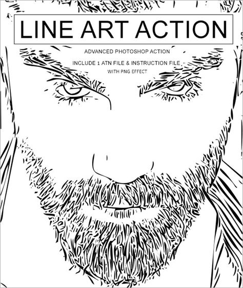 30+ Lines Photoshop Actions - Free PSD AYN, ABR, PAT, ATN Downloads Photo To Line Drawing, Line Art Photoshop, White Foundation, Advanced Photoshop, Free Photoshop Actions, Creative Photoshop, Photoshop Overlays, Photoshop Brushes, Abstract Lines