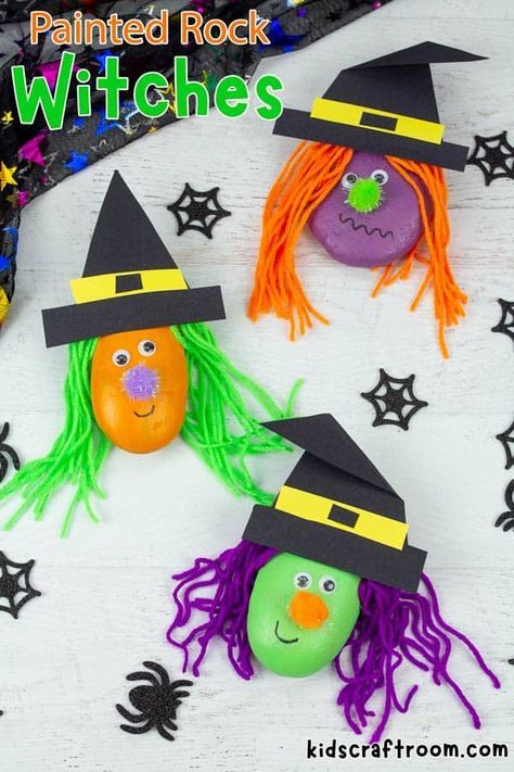 Witch Arts And Crafts For Kids, Witch Art Projects For Kids, Wizard Crafts For Kids, Witch Craft For Kids, Witch Craft Supplies, Witches Hats, Kids Craft Room, Witch Party, Acorn Crafts