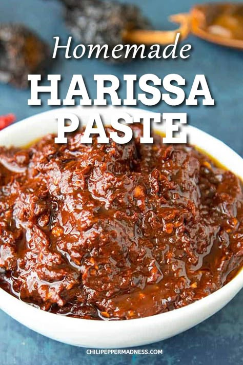 Harrisa Paste Recipe, Harrisa Paste Recipes, Harrisa Chicken Recipes, Harrisa Sauce Recipes, Harrisa Paste, Homemade Harissa, Harissa Recipe, Tagine Cooking, Harissa Recipes