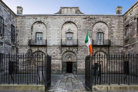 Kilmainham Gaol Museum https://lovetovisitireland.com/place/kilmainham-gaol-museum/ Kilmainham Gaol, Visit Dublin, Halloween Adventure, Ireland Vacation, Irish History, Dublin City, Most Haunted, Haunted Places, Museum Exhibition